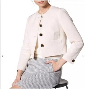 LK Bennett JK Cari White Blazer Jacket